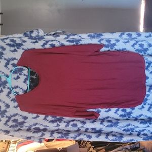 Torrid, size 2, red and black long sweater